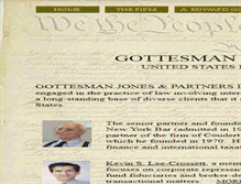 Tablet Screenshot of gottesmanjones.com